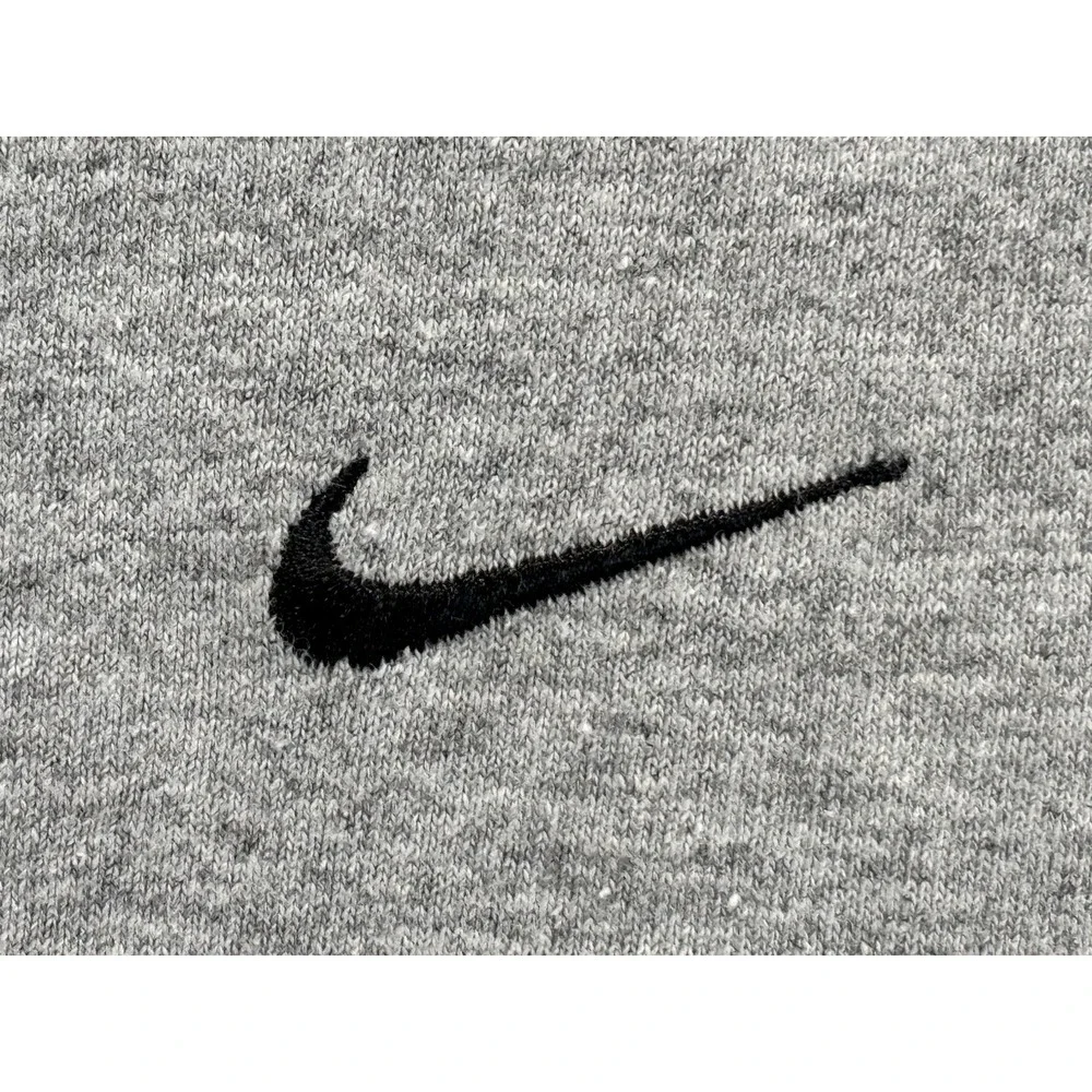 Vtg Y2K Nike Swoosh Tshirt Men's XL Grey Embroidered Classic Skater Grunge 90s